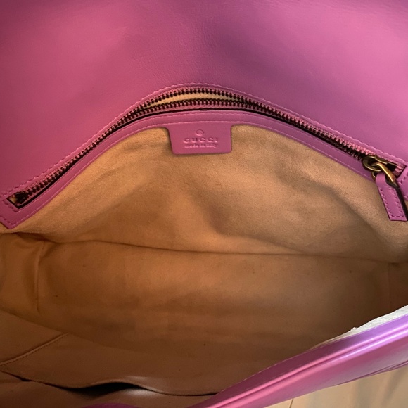 Wow! Rare Gucci Medium Marmont Bag in Pink - Picture 14 of 16